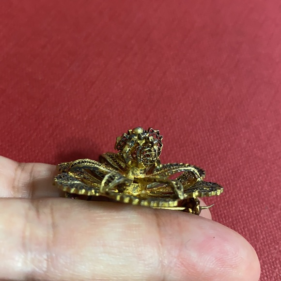 🖤Antique💕 Filigree flower brooch - Picture 4 of 9